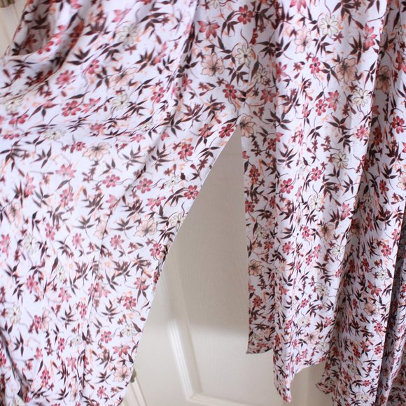 CHLOÉ Scalloped floral-print georgette maxi duster coat/jacket - Picture 15 of 16